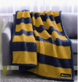 Photo of yellow and blue blanket